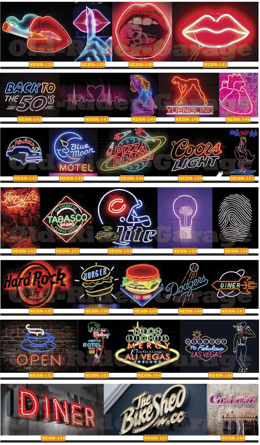 CARTELES NEON Old Rider 05