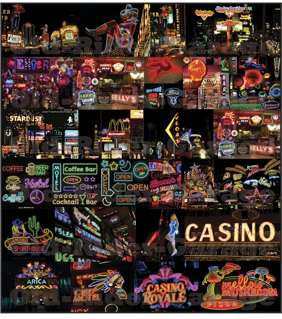 CARTELES NEON Old Rider 06