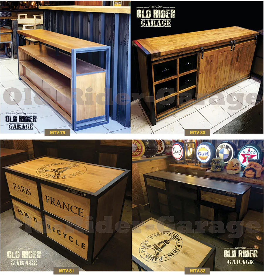 Muebles de TV Old Rider Garage 16