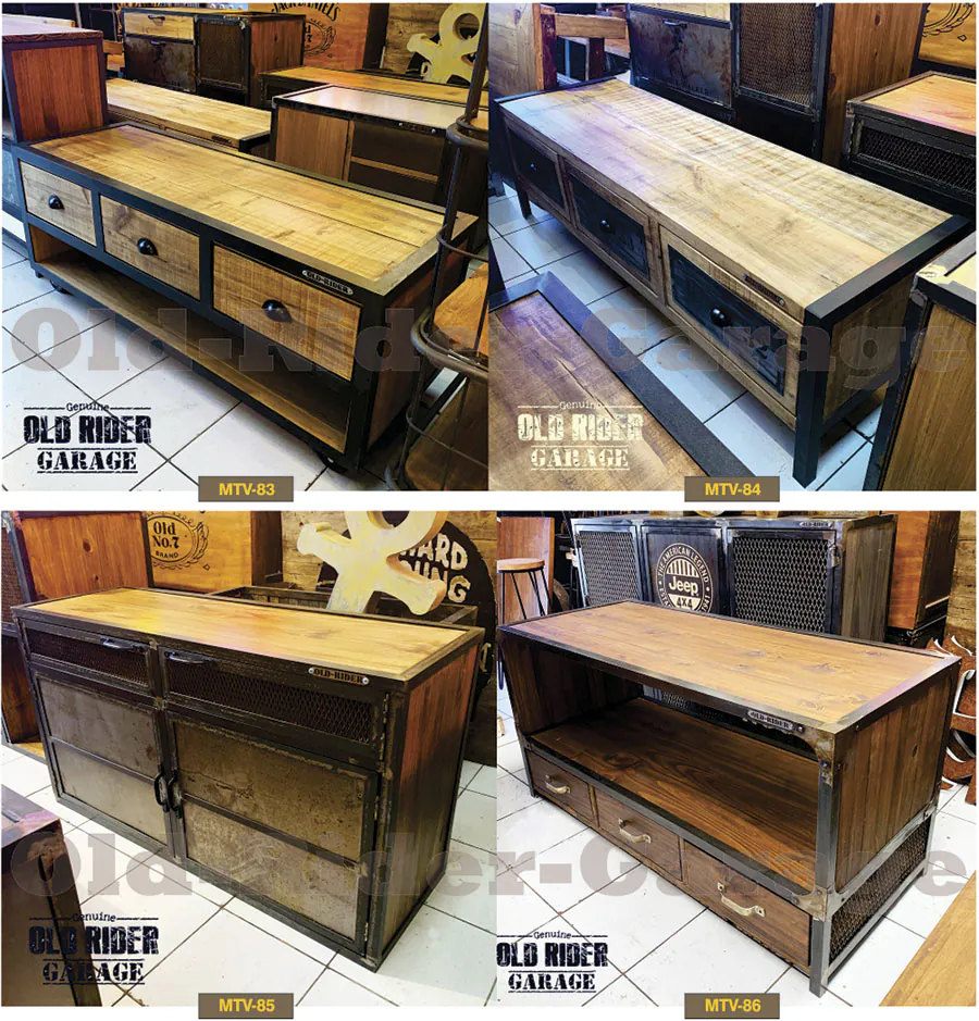 Muebles de TV Old Rider Garage 17