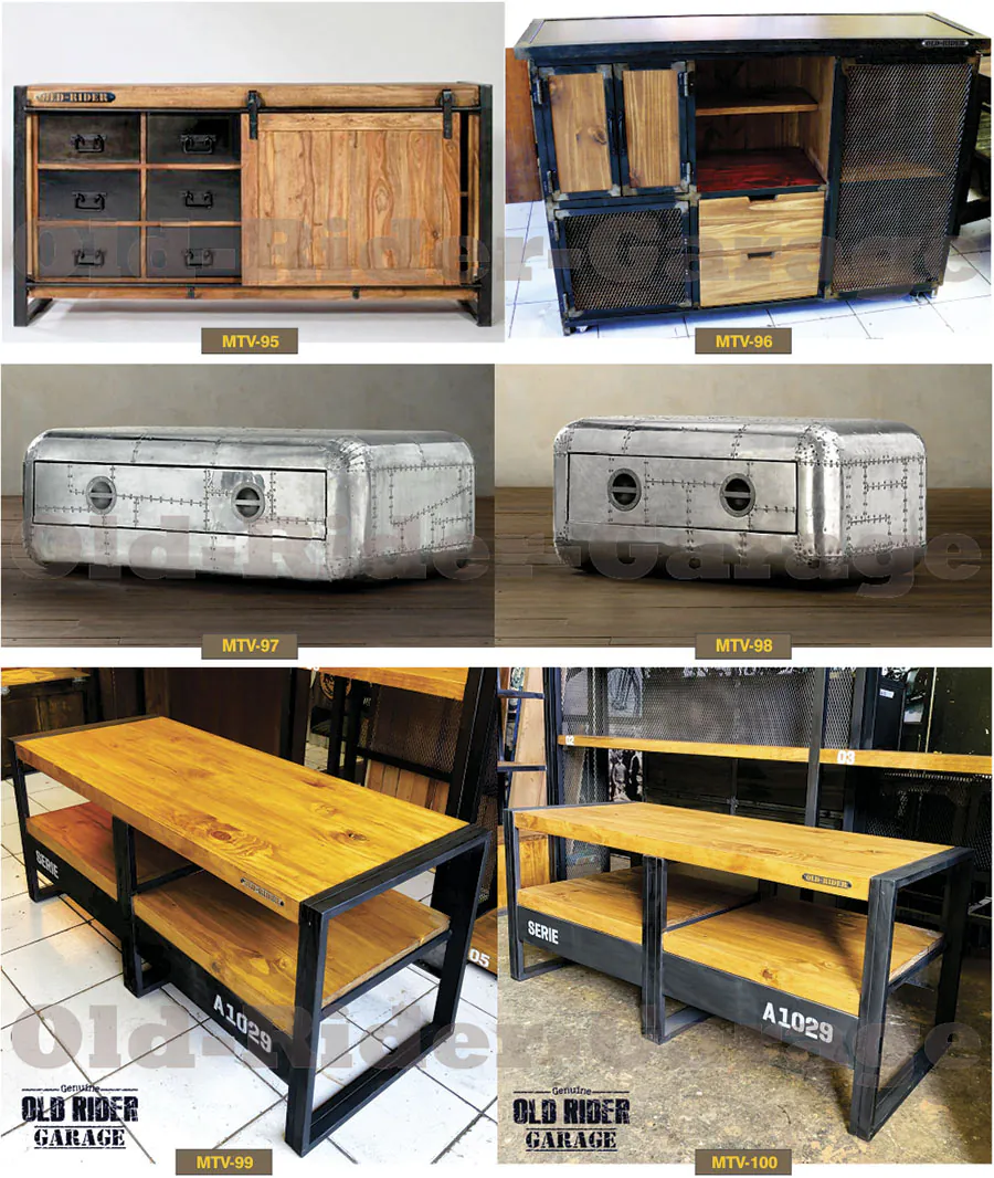Muebles de TV Old Rider Garage 20