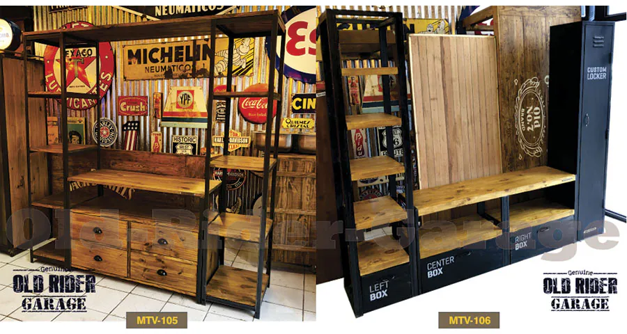 Muebles de TV Old Rider Garage 22