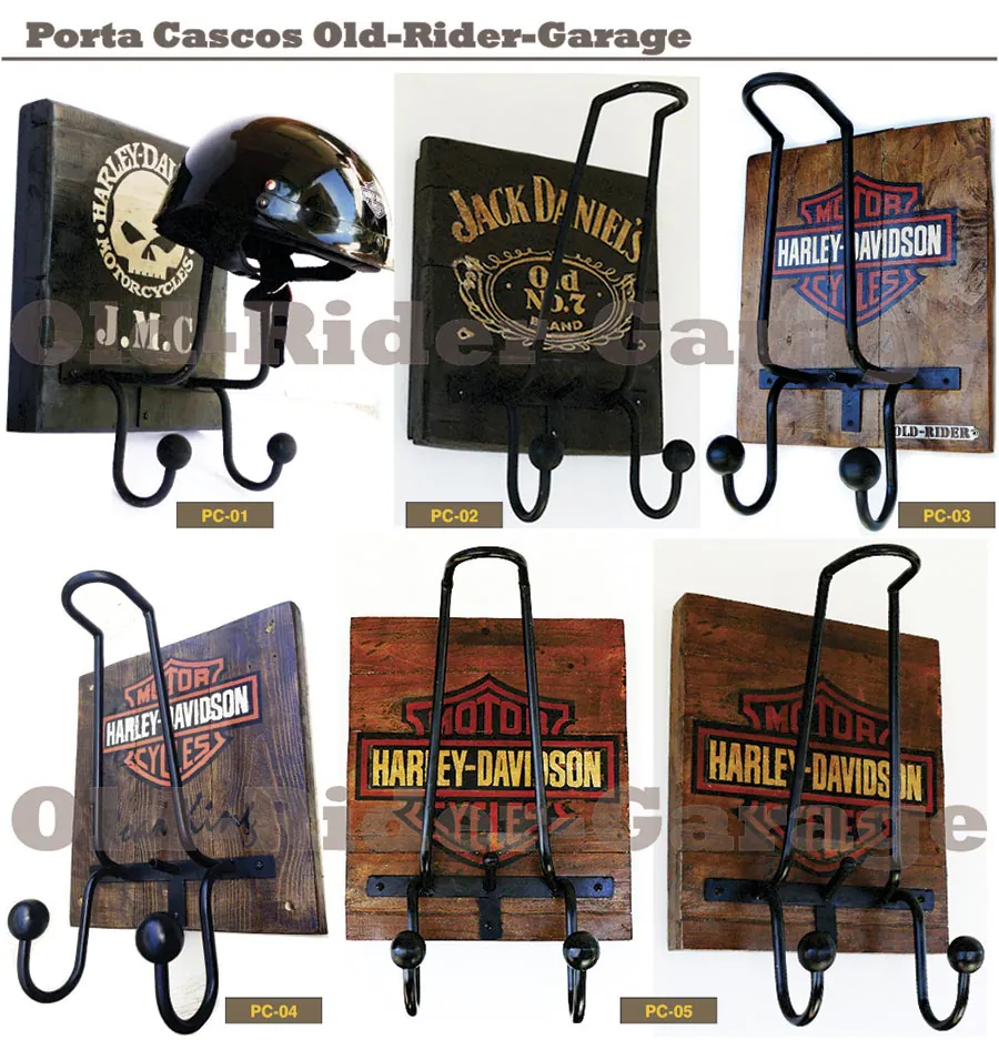 Porta Casco Old Rider Garage 1