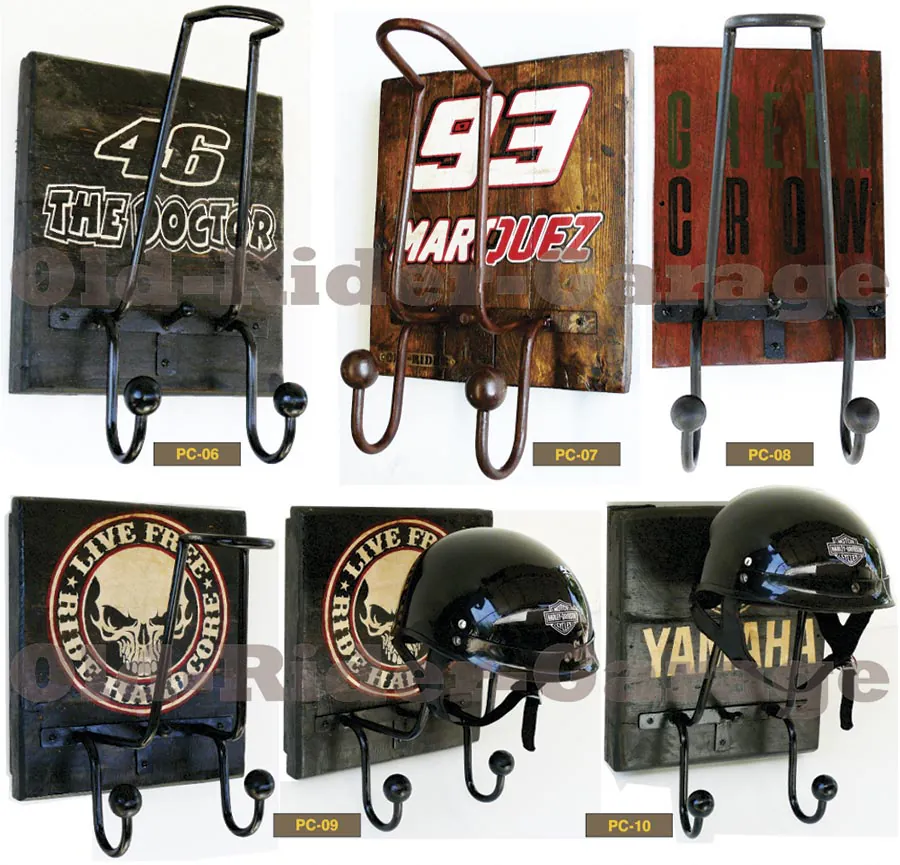 Porta Casco Old Rider Garage 2